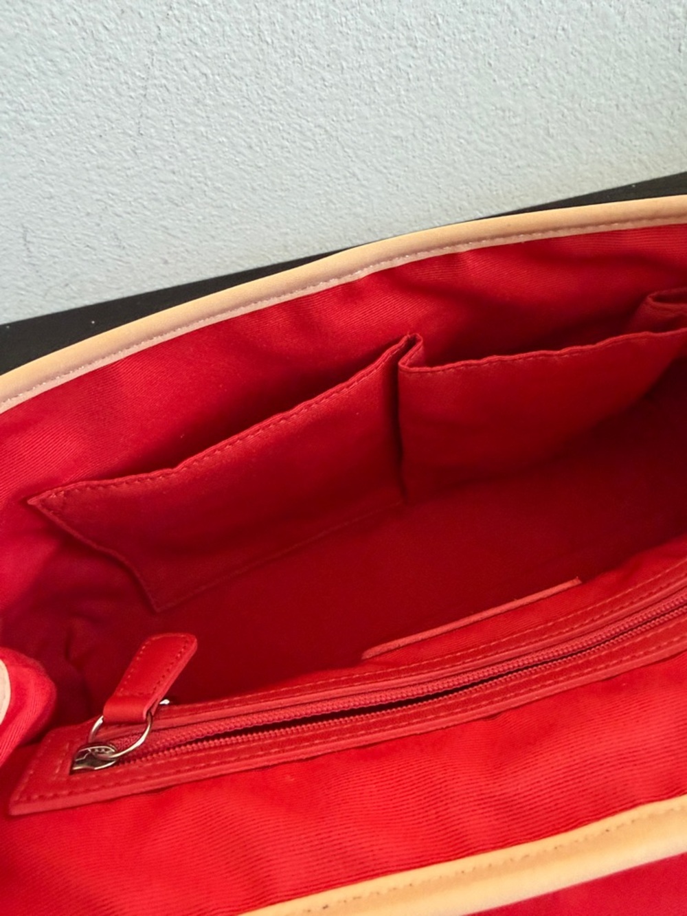 VINTAGE Coach Pink Multi-Stripe Leather-Trim Satchel with Floral Charm(LIKE NEW) - Picture 13 of 16